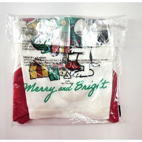 3T Toddler Raglan Graphic Tee Jumping Beans® Peanuts "Merry and Bright" - Picture 6 of 7